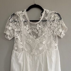 Zara White Lace Mini Dress